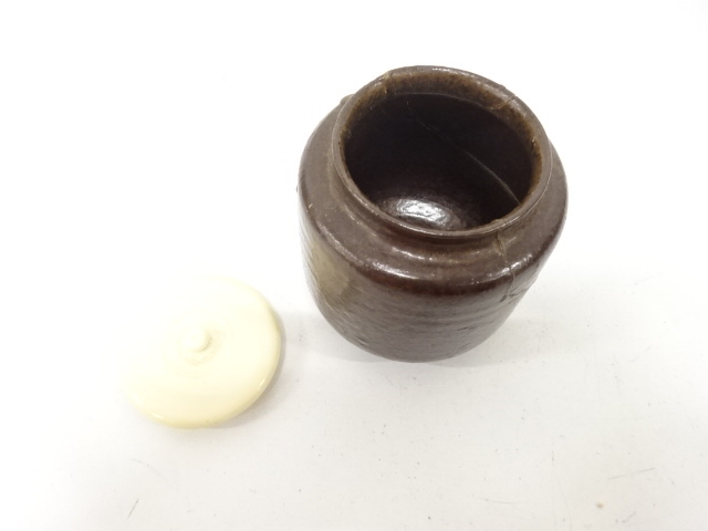  笹田仁史造　翁写　茶入